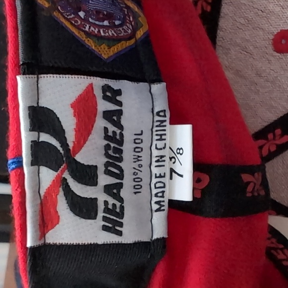 Headgear Philadelphia Phillies 100% Wool Men's Red/White Fitted Hat, Size 7 3/8. - Picture 8 of 9